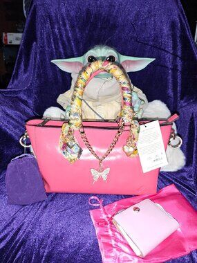 Patricia Nash Top-Handle/Crossbody Aileen in Passion Pink & Scarf (new)